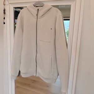 NWOT Vuori fill zip seaside hoodie cream